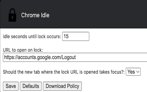 Chrome Idle  from Chrome web store to be run with OffiDocs Chromium online