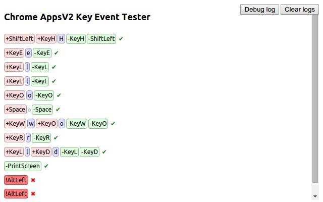 Chrome Key Event Tester dal Chrome Web Store da eseguire con OffiDocs Chromium online