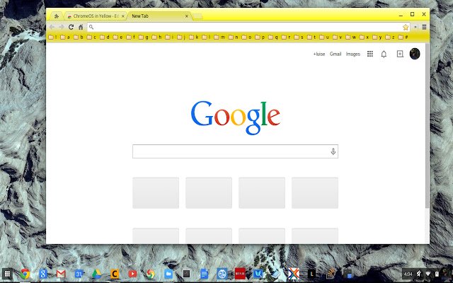 ChromeOS in Yellow  from Chrome web store to be run with OffiDocs Chromium online