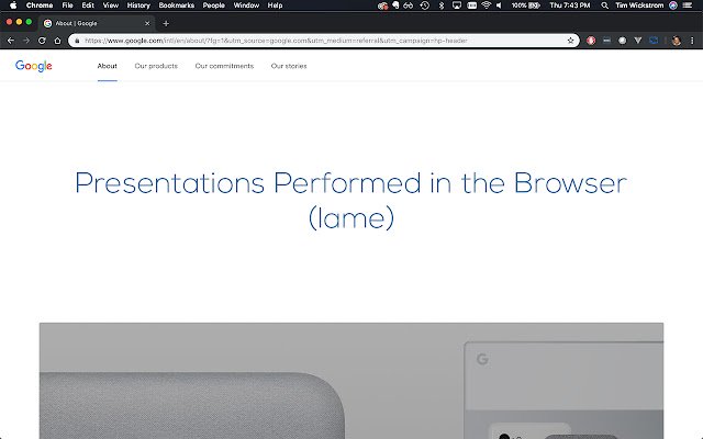 وضع Chrome Presentation Mode من متجر Chrome الإلكتروني ليتم تشغيله مع OffiDocs Chromium عبر الإنترنت