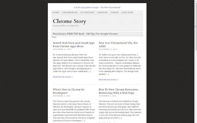 Chrome Story uit de Chrome-webwinkel om te worden uitgevoerd met OffiDocs Chromium online