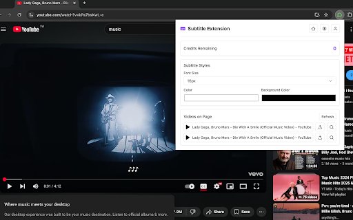 Chrome Sub  from Chrome web store to be run with OffiDocs Chromium online