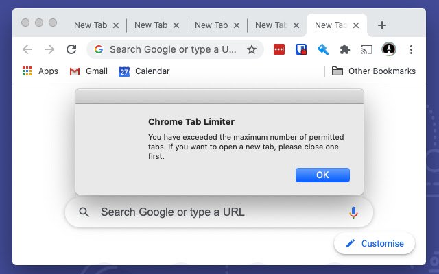 Chrome Tab Limiter din magazinul web Chrome va fi rulat cu OffiDocs Chromium online