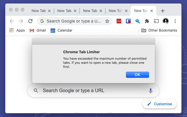 ക്രോം വെബ് സ്റ്റോറിൽ നിന്നുള്ള Chrome ടാബ് ലിമിറ്റർ, OffiDocs Chromium ഓൺലൈനിൽ പ്രവർത്തിക്കും