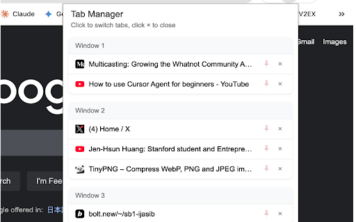 Chrome Tab Manager from Chrome web store to be run with OffiDocs Chromium online Chrome Tab Manager from Chrome web store to be run with OffiDocs Chromium online