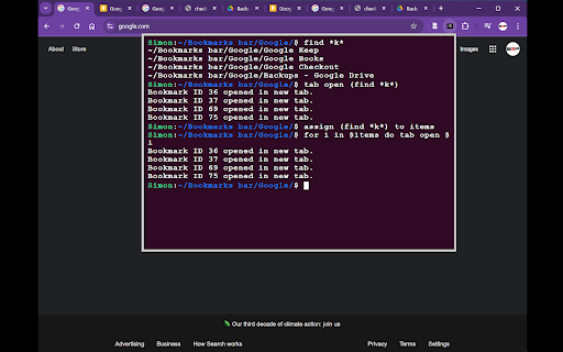 Chrome Terminal  from Chrome web store to be run with OffiDocs Chromium online