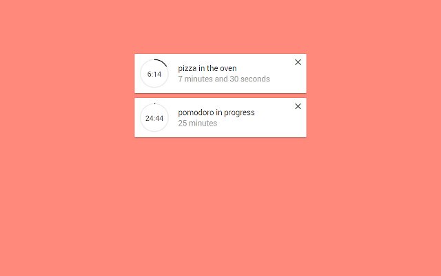 Chrome Timer  from Chrome web store to be run with OffiDocs Chromium online
