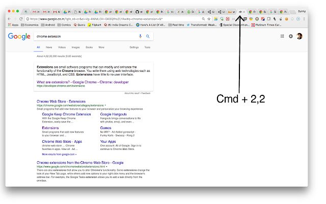 تعویض‌کننده برگه دو رقمی کروم از فروشگاه وب Chrome با OffiDocs Chromium به‌صورت آنلاین اجرا می‌شود
