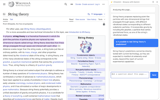 Chromini Browse with Gemini  from Chrome web store to be run with OffiDocs Chromium online