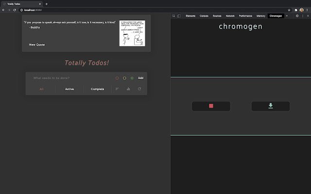 Chromogen  from Chrome web store to be run with OffiDocs Chromium online