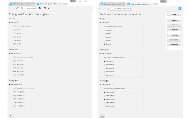 Chromum ipsum  from Chrome web store to be run with OffiDocs Chromium online