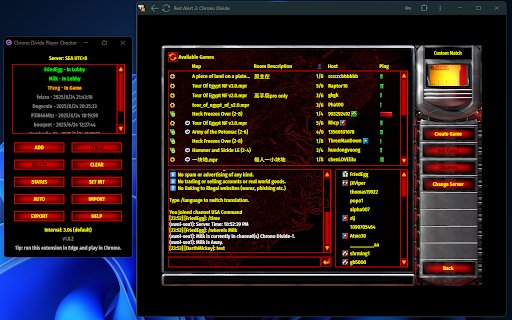 ChronoDivide Player Checker from Chrome web store to be run with OffiDocs Chromium online ChronoDivide Player Checker from Chrome web store to be run with OffiDocs Chromium online