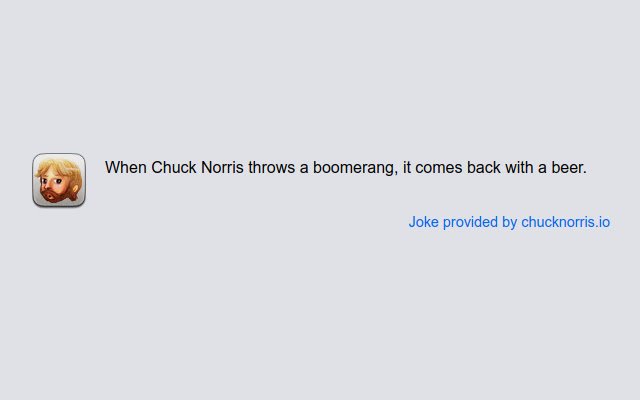 Chuck Norris New Tab Page  from Chrome web store to be run with OffiDocs Chromium online