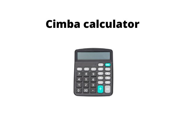 Cimba Calculator uit de Chrome-webwinkel voor gebruik met OffiDocs Chromium online