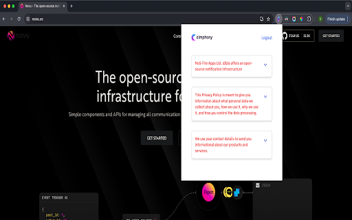 Cimphony your AI legal team  from Chrome web store to be run with OffiDocs Chromium online