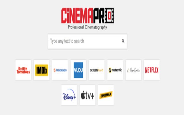 ক্রোম ওয়েব স্টোর থেকে Cinema Pro অনলাইনে OffiDocs Chromium এর সাথে চালানো হবে