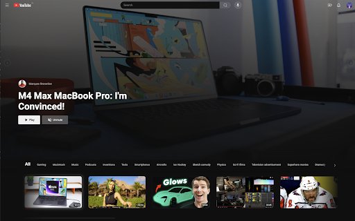 Cinematic for YouTube™  from Chrome web store to be run with OffiDocs Chromium online