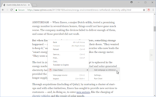 Citavi Picker (Beta)  from Chrome web store to be run with OffiDocs Chromium online