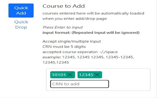 Cityu quick add drop  from Chrome web store to be run with OffiDocs Chromium online