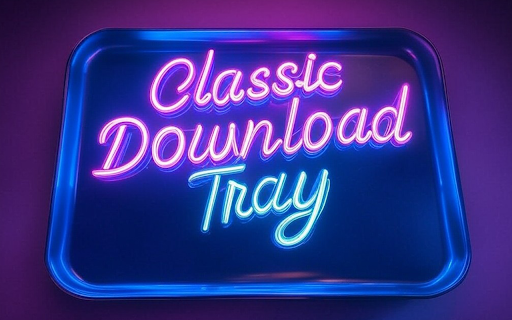 Classic Download Tray  from Chrome web store to be run with OffiDocs Chromium online