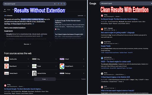 Classic Google Search  from Chrome web store to be run with OffiDocs Chromium online
