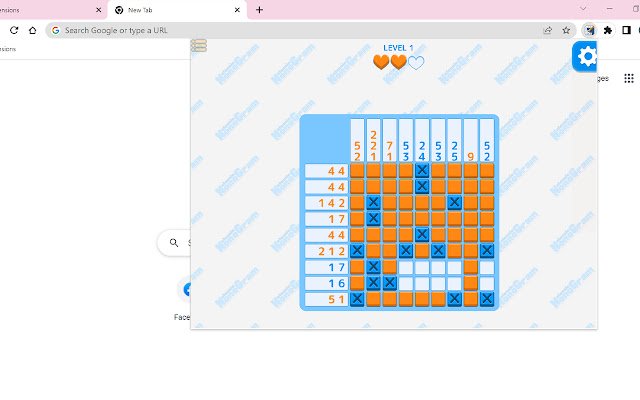 Nonogram Klasik dari toko web Chrome untuk dijalankan dengan OffiDocs Chromium online
