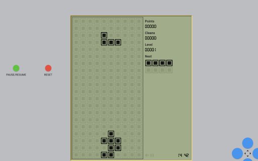 Classic Tetris  from Chrome web store to be run with OffiDocs Chromium online