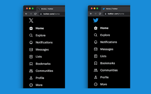 Classic Twitter Logo  from Chrome web store to be run with OffiDocs Chromium online