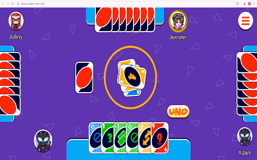 Classic Uno Card Game  from Chrome web store to be run with OffiDocs Chromium online
