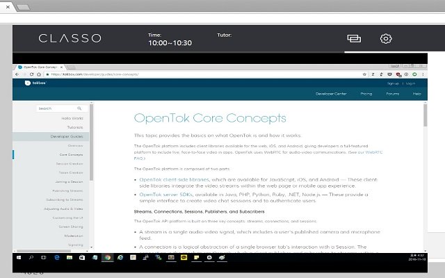 Classo ScreenShare از فروشگاه وب Chrome برای اجرای آنلاین با OffiDocs Chromium