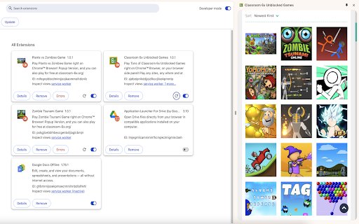 Classroom 6x Unblocked Games  from Chrome web store to be run with OffiDocs Chromium online