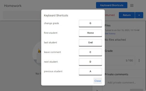 Classroom Tweaks  from Chrome web store to be run with OffiDocs Chromium online
