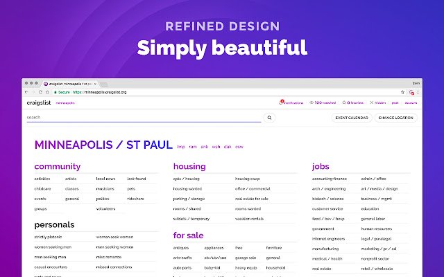 Classy Craig for craigslist  from Chrome web store to be run with OffiDocs Chromium online