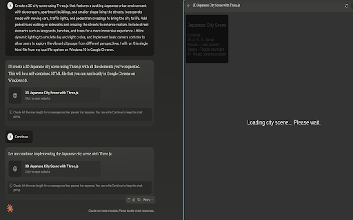 Claude Continue  from Chrome web store to be run with OffiDocs Chromium online