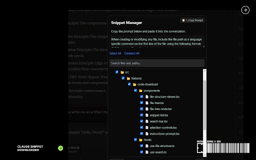 Claude Plus Snippet Downloader. Download Your Claude Snippets In One Click  from Chrome web store to be run with OffiDocs Chromium online