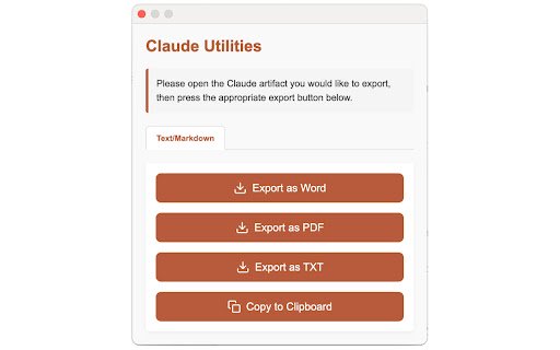 Claude Utilities  from Chrome web store to be run with OffiDocs Chromium online