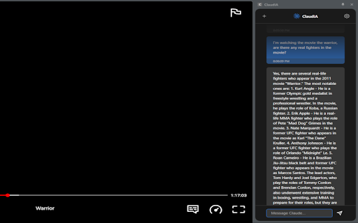 ClaudIA  from Chrome web store to be run with OffiDocs Chromium online