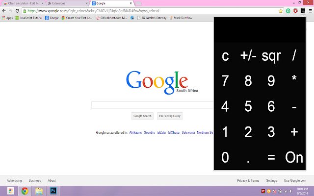 Clean calculator  from Chrome web store to be run with OffiDocs Chromium online