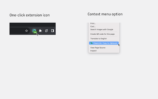 CleanLink  from Chrome web store to be run with OffiDocs Chromium online