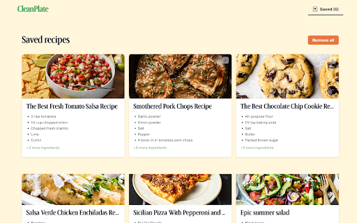 CleanPlate from Chrome web store to be run with OffiDocs Chromium online CleanPlate from Chrome web store to be run with OffiDocs Chromium online