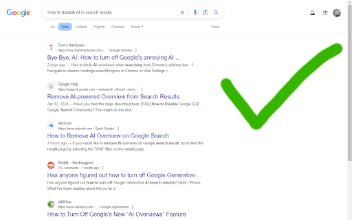 Clean Search  from Chrome web store to be run with OffiDocs Chromium online