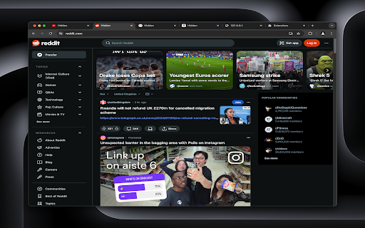 Clean Slate  from Chrome web store to be run with OffiDocs Chromium online