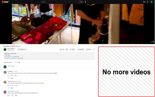 CleanTube Watch only needed  from Chrome web store to be run with OffiDocs Chromium online
