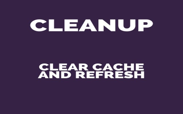 CleanUp จาก Chrome เว็บสโตร์เพื่อใช้งานร่วมกับ OffiDocs Chromium ออนไลน์