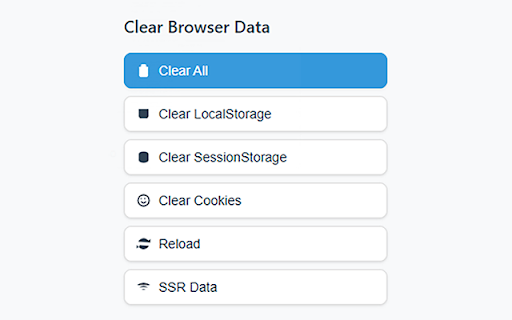 Clear Browser Data  from Chrome web store to be run with OffiDocs Chromium online