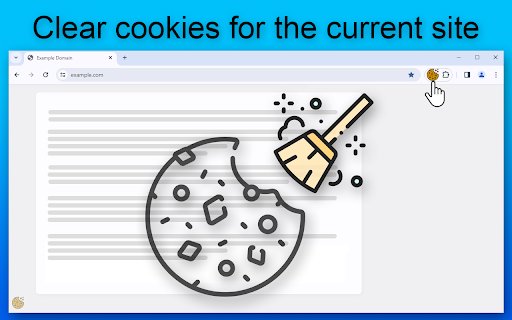 Clear cookies for one site  from Chrome web store to be run with OffiDocs Chromium online