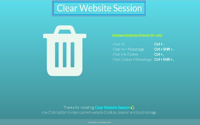 OffiDocs Chromium オンラインで実行する Chrome Web ストアから Web サイト セッションをクリアする