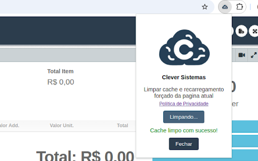 Clever Sistemas  from Chrome web store to be run with OffiDocs Chromium online