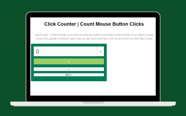 Faceți clic pe Contor din magazinul web Chrome pentru a fi rulat cu OffiDocs Chromium online