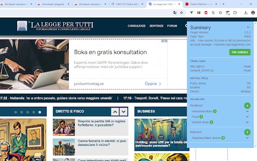 Clickio Console  from Chrome web store to be run with OffiDocs Chromium online